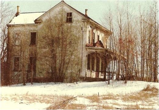 old house in winter